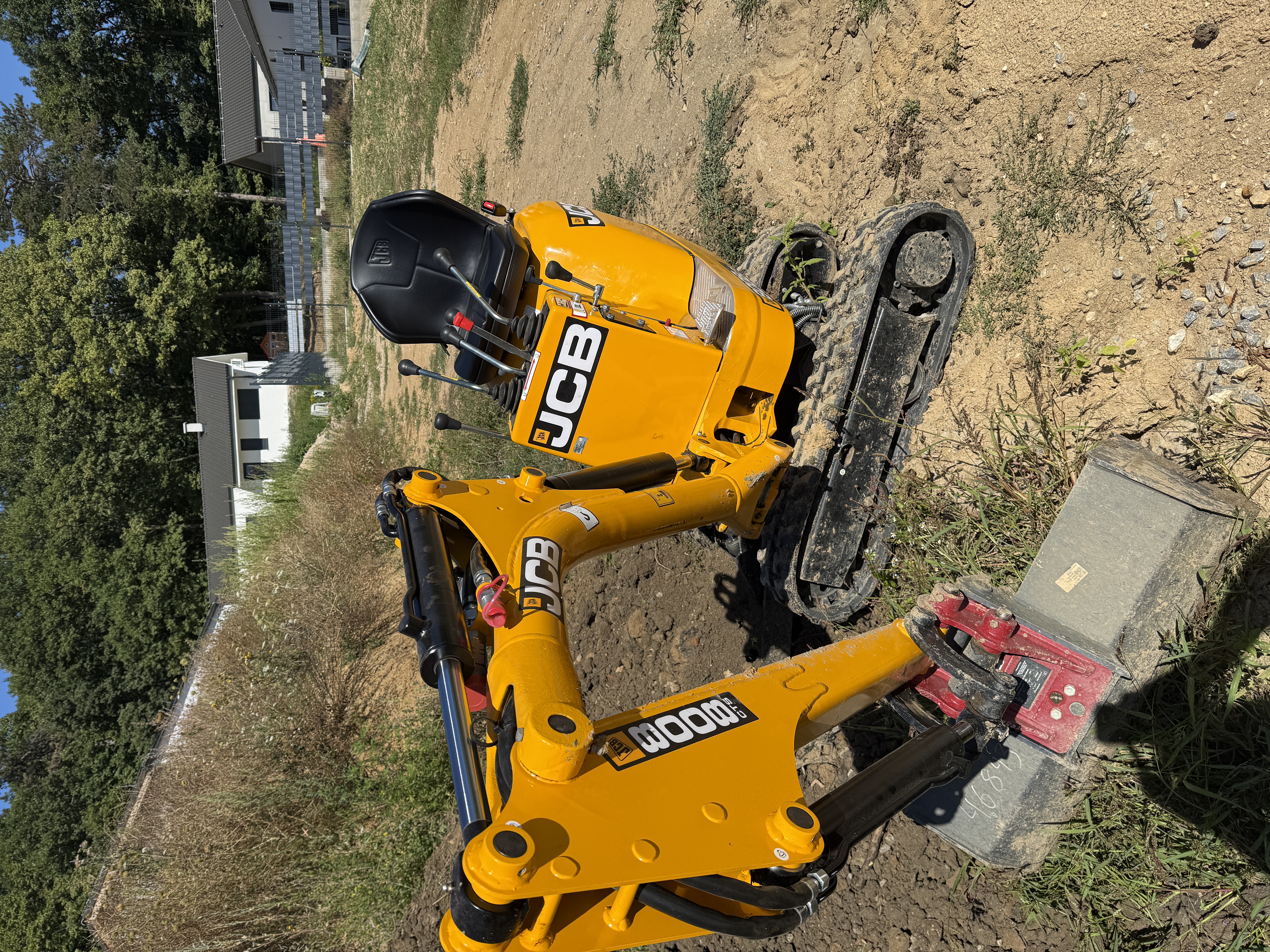 Minibagr – drenáže